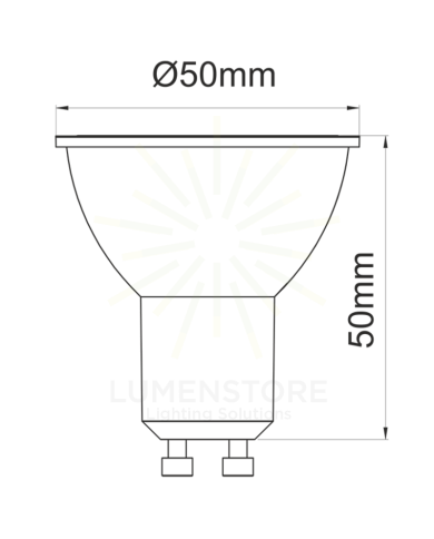 FARETTO LED GU10 7W 3000K LUCE CALDA FASCIO 15°