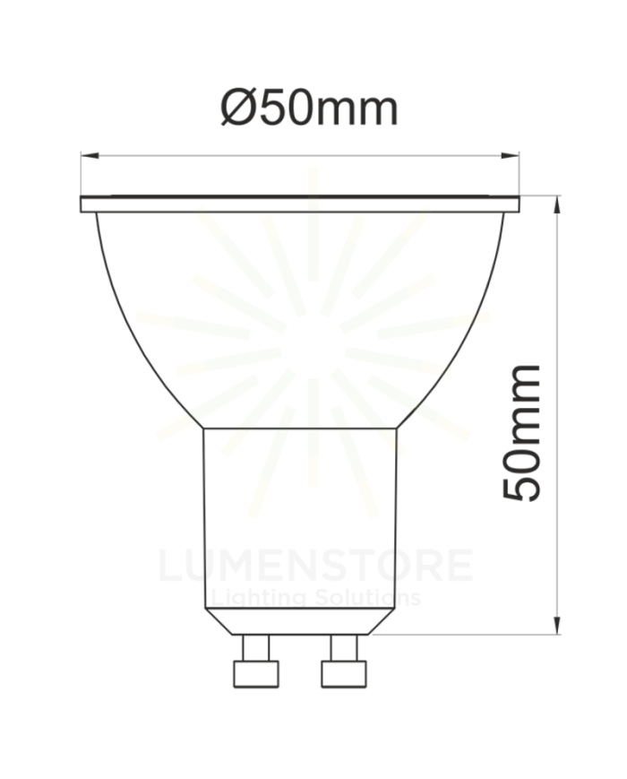 FARETTO LED GU10 7W 3000K LUCE CALDA FASCIO 15°