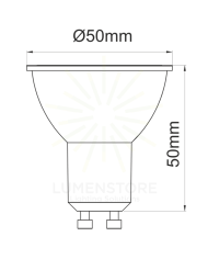 FARETTO LED GU10 7W 3000K LUCE CALDA FASCIO 15°