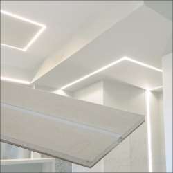 CORNICE IN CARTON GESSO PER STRIP LED L. 2MT IP20