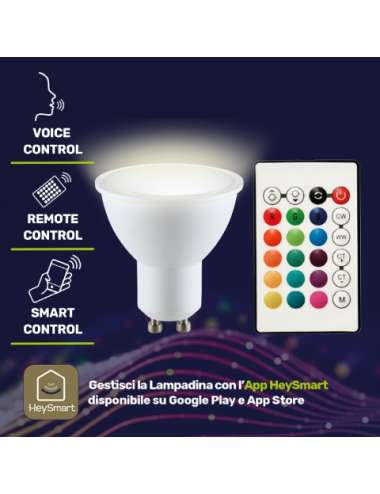 FARETO GU10 SMART WIFI LED 5,5W RGB