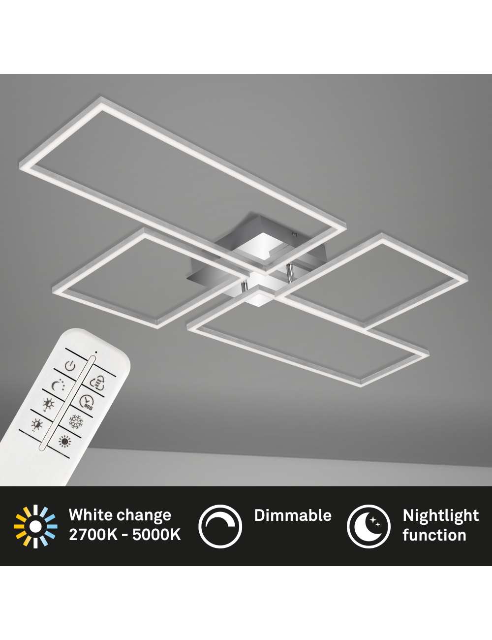 PLAFONIERA A LED ORIENTABILE 5500 LM 55W 110CM