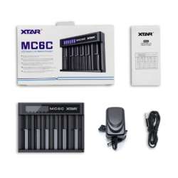 CARICA BATTERIA XTAR MC6C LI-ION / NICD / NIMH