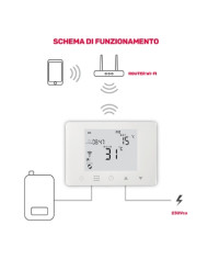 CRONOTERMOSTATO DIGITALE TERMOSTATO SMART WIFI 50
