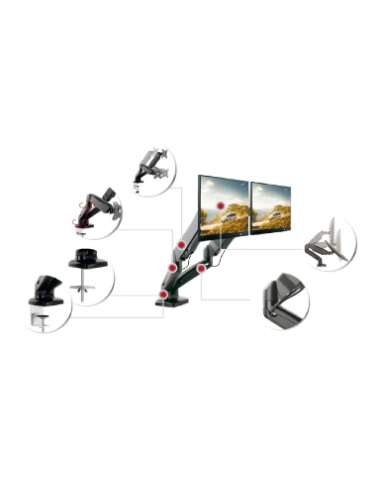 SUPPORTO UNIVERSALE DA TAVOLO PER 2 MONITOR 17”-32