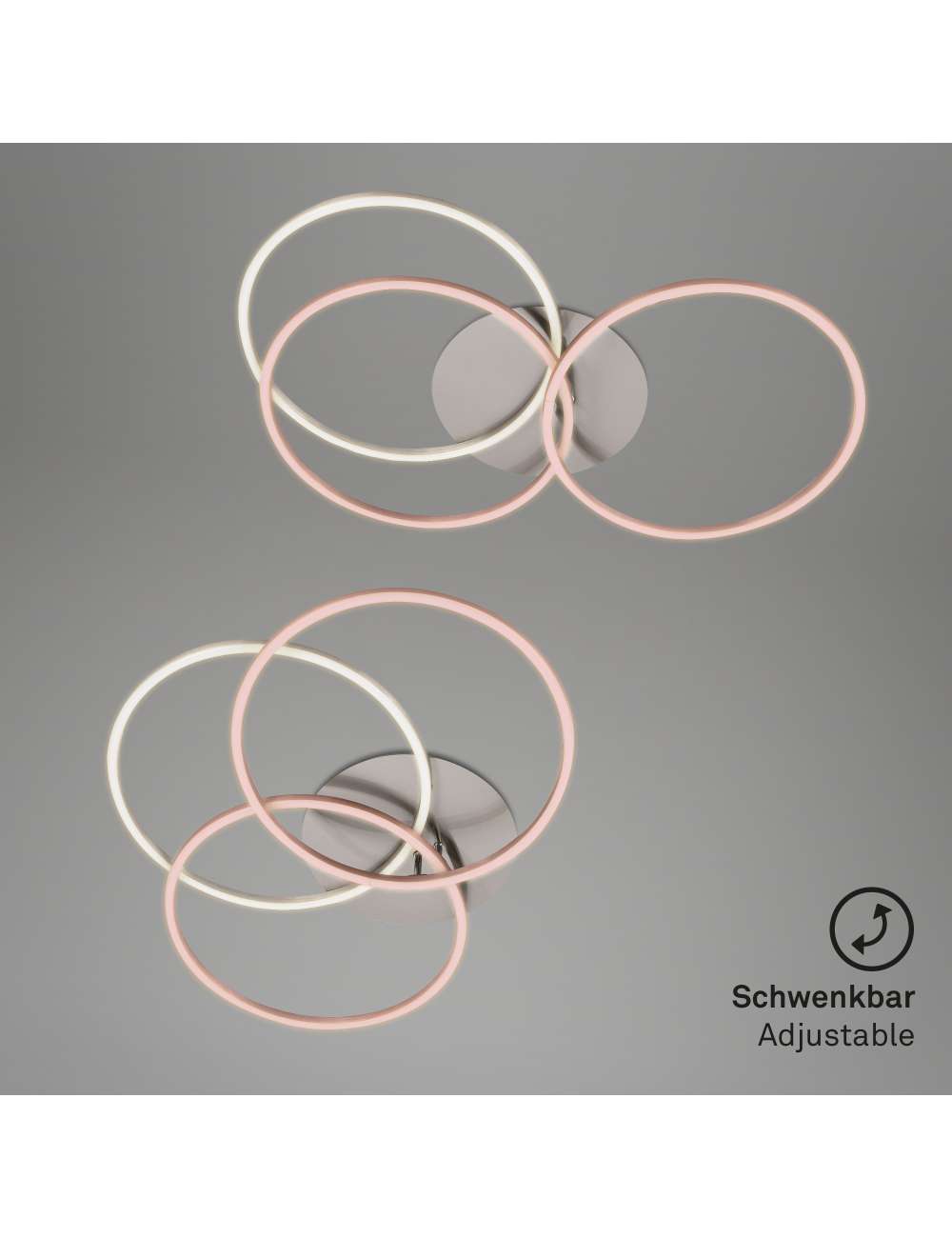 PLAFONIERA LED 71,7CM 40W NICHEL OPACO