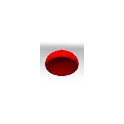 LAMPADARIO DA SOFFITTO ROSSO 1E27 IN METALLO