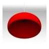 LAMPADARIO DA SOFFITTO ROSSO 1E27 IN METALLO