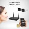 KIT NVR SMART WIRELESS  + 2 TELECAMERE HEYSMART