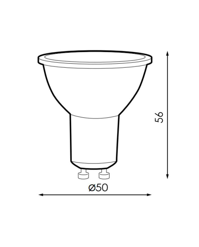 LAMPADA LED PAR16 GU10 RGBW 5W C/TELECOMANDO