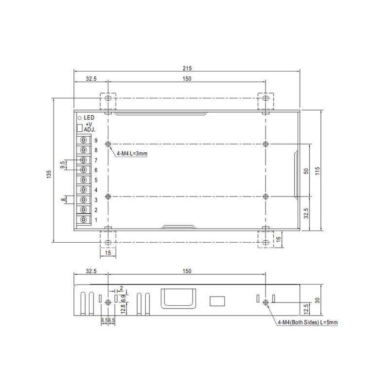 ALIMENTATORE SWITCHING 24V 200W 110-220VAC