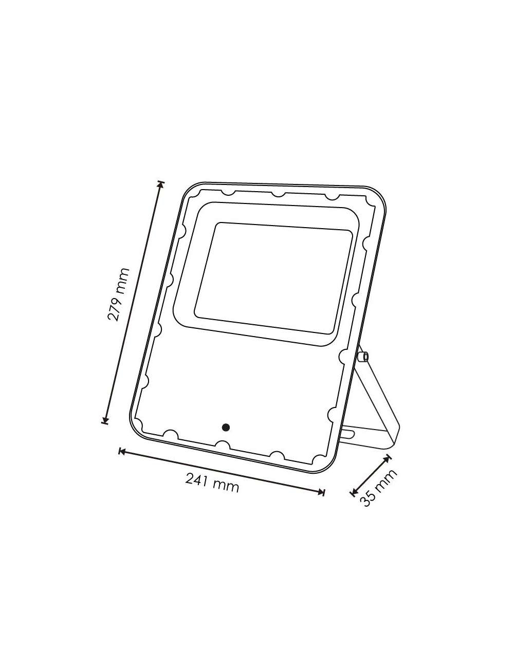 FARO LED CON PANNELLO SOLARE 100W CON TELECOMANDO