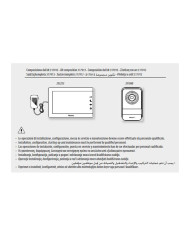 KIT VIDEOCITOFONO 2 FILI MONO/BIFAMIIARE 7 BTICIN