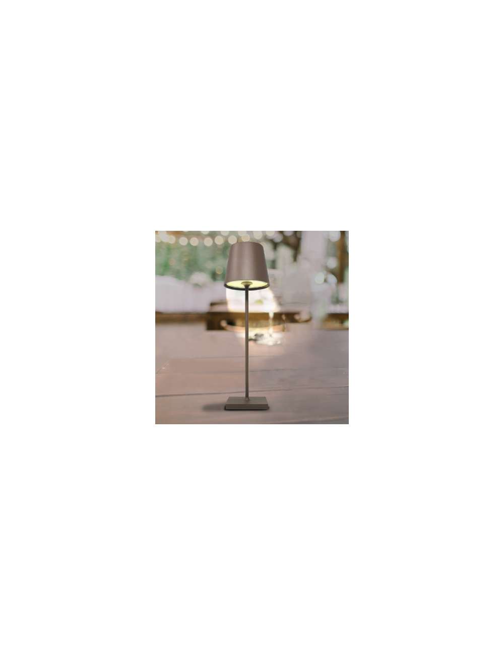 LAMPADA DA TAVOLO IN ALLUMINIO A BATTERIA 2,2W
