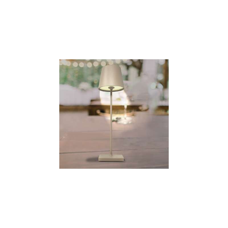 LAMPADA DA TAVOLO IN ALLUMINIO A BATTERIA 2,2W