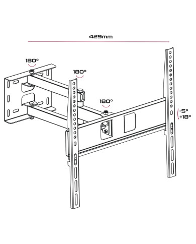 SUPPORTO PER TV LED FLAT DA 32” A 55” FINO A KG35