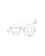 FARETTO LED A INCASSO 4W LUCE BIANCA