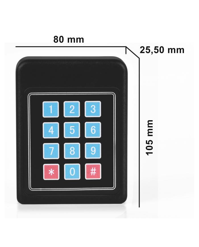 TASTIERA RADIO TRASMETTITORE A 12 CANCALI 433.92MH