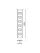 STRISCIA LED 24V 20W/M IP20 5MT 3000K L.CALDA