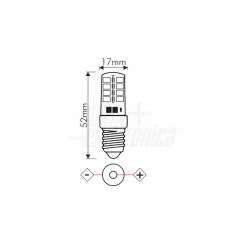 LAMPADA A LED E14 24VDC 3W 2700K
