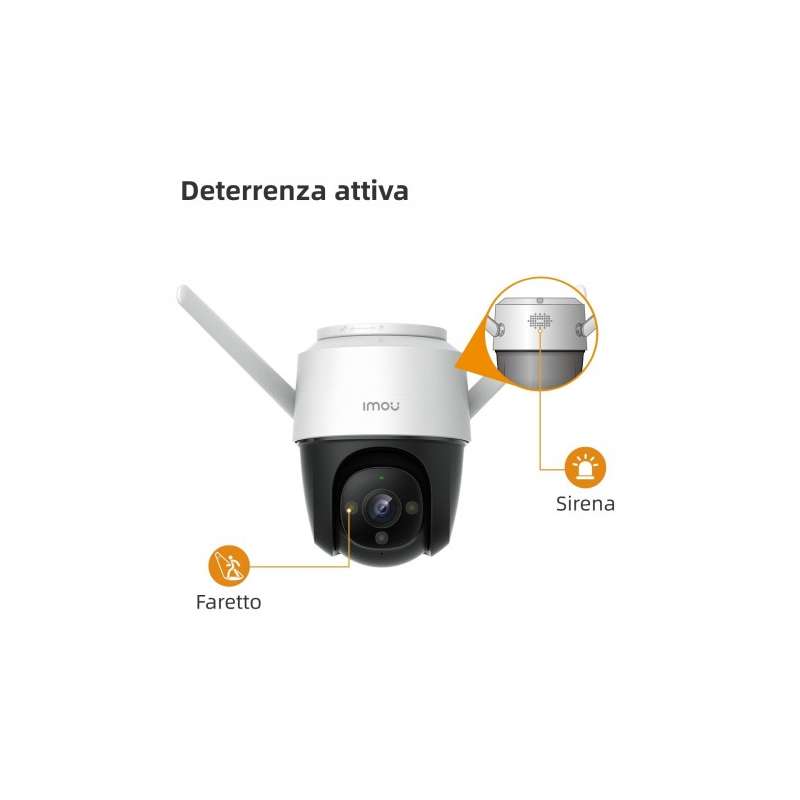 TELECAMERA WIFI IP PTZ 2MP FULL COLOR 3,6MM IP66