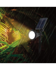 FARETTO SOLARE DA ESTERNO IP65 CON PICCHETTO RGBW