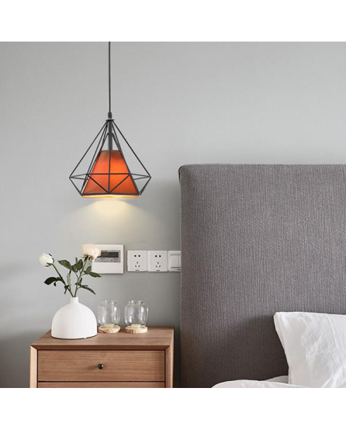 LAMPADARIO DA SOFFITTO DIMEN NERO IN METALLO