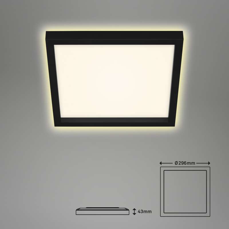 PLAFONIERA LED QUADRATA A SOFFITTO D.42,5CM 22W