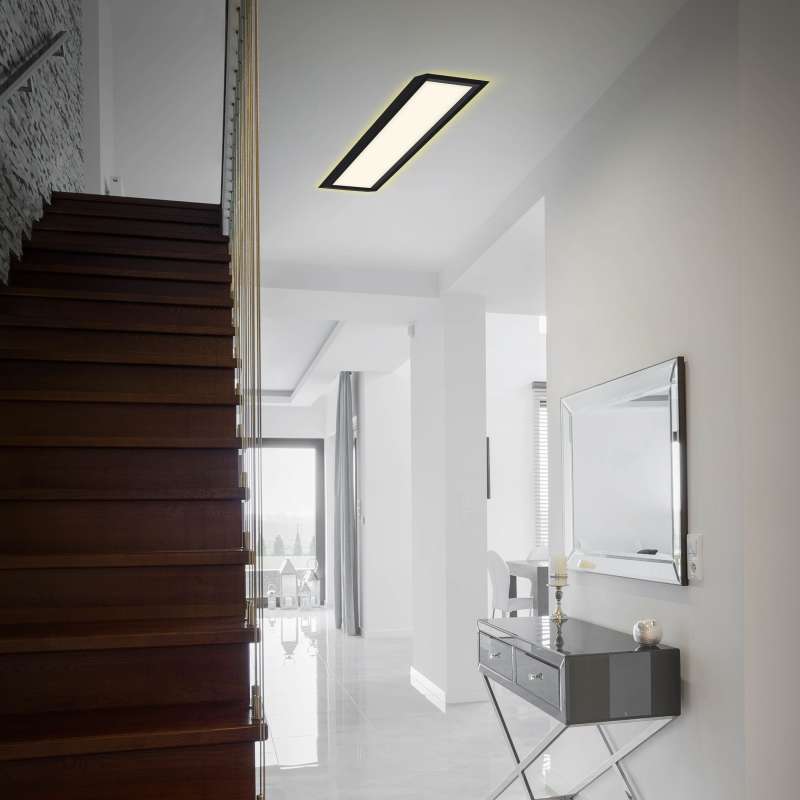 PLAFONIERA LED RETTANGOLARE 58,2CM 3000LM 22W NERO