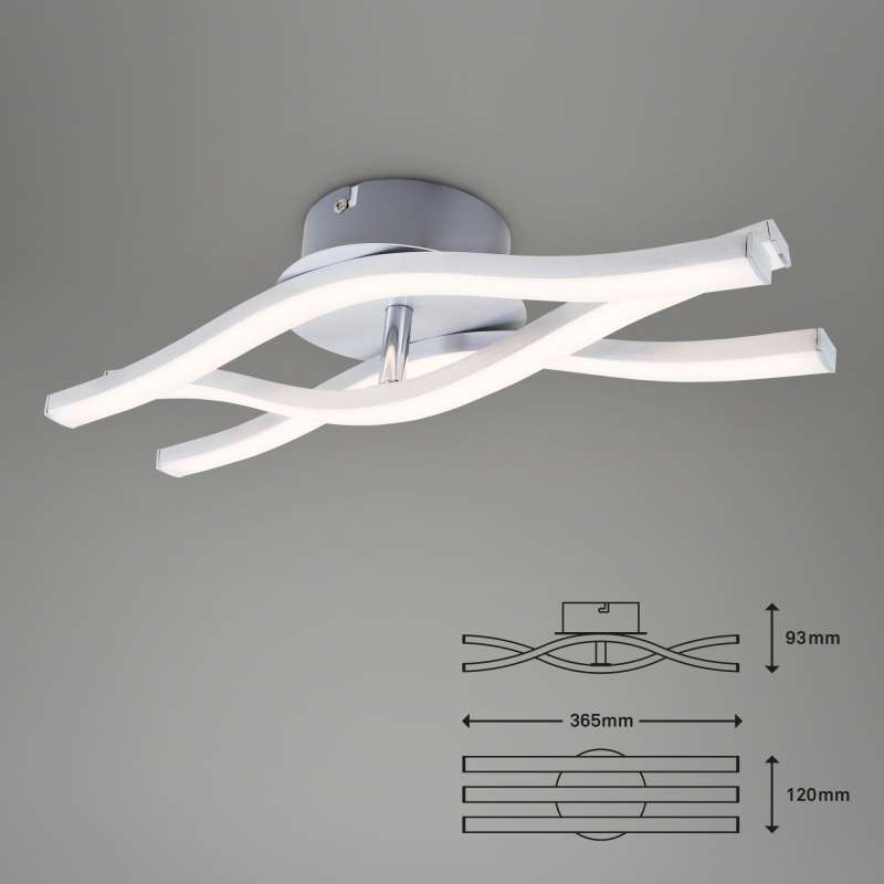 LAMPADA LED DA PARETE/SOFFITTO 3X18W 36,5CM 1440LM