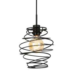 LAMPADA A SOSPENSIONE 130CM MAX 60W NERA