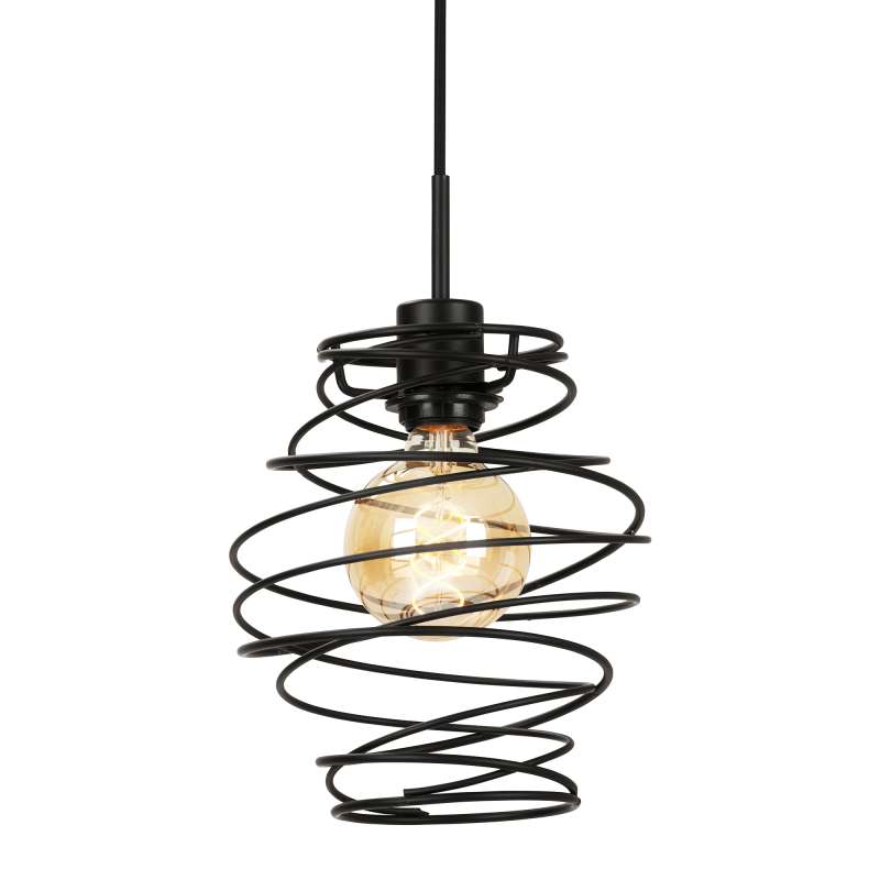 LAMPADA A SOSPENSIONE 130CM MAX 60W NERA