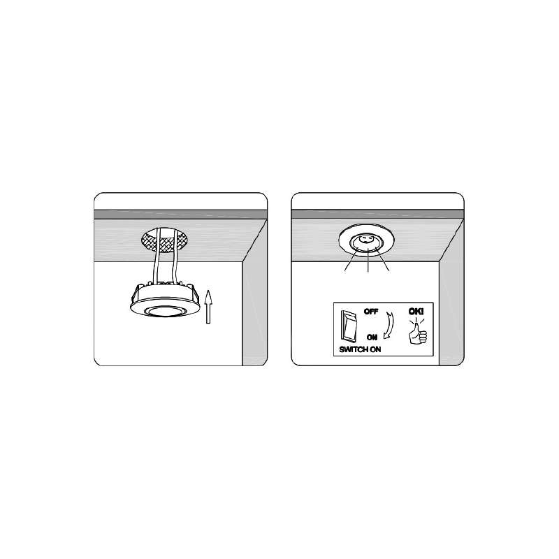 PUNTO LUCE DA INCASSO 350MA 1,1W 4000K LUCE NATURA