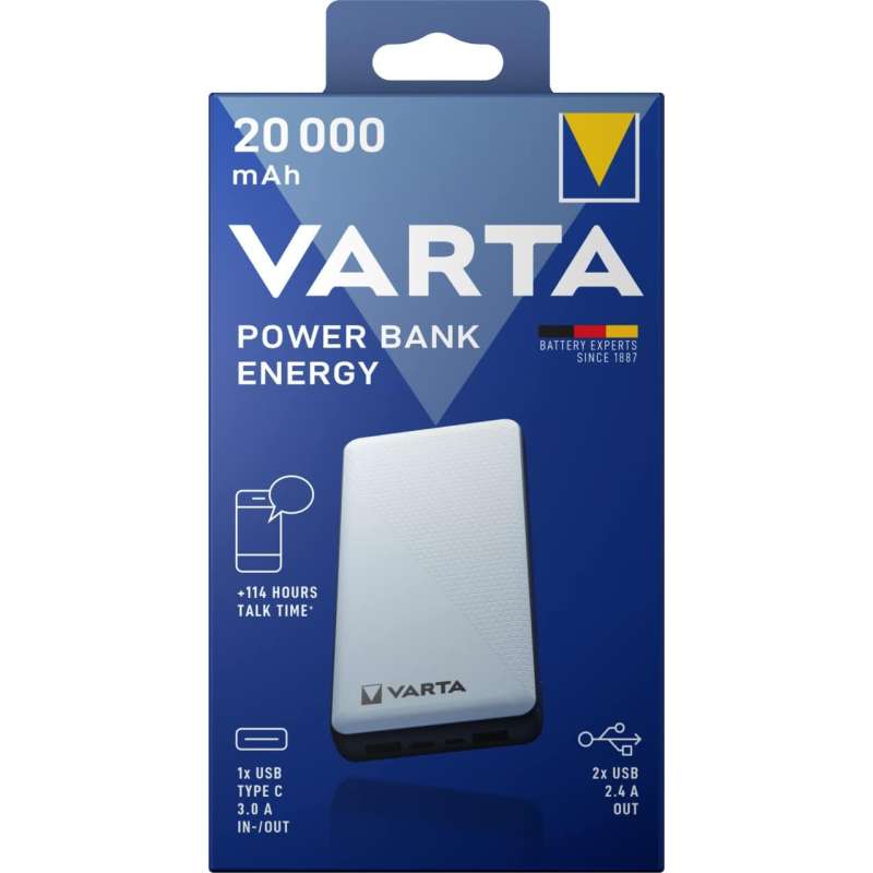 POWER BANK 20.000MAH  1 ING. MICRO USB 2U USB A