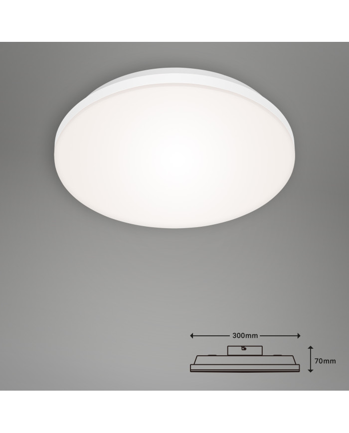 PLAFONIERA LED TONDA SENZA CORNICE D.30CM 12W