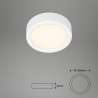 PLAFONIERA LED D.12CM 7W 700LM 4000K
