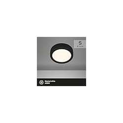 PLAFONIERA LED TONDA DA SOFFITTO 7W 700LM NERA