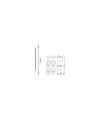 GANCI SOSPENSIONE PER BINARIO MONO/TRIFASE 3METRI