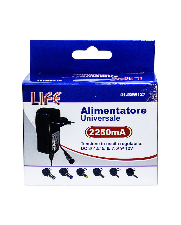 ALIMENTATORE SWITCHING UNIVERSALE 25W 3-12V 2250MA