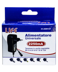 ALIMENTATORE SWITCHING UNIVERSALE 25W 3-12V 2250MA