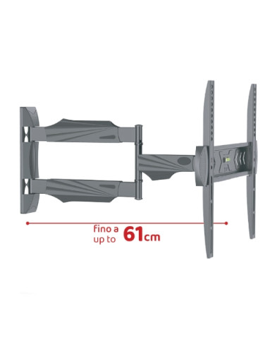 SUPPORTO PER TV LED 3 SNODI E 2 BRACCI DA 26- 55