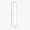 PALETTO DA GIARDINO BIANCO 80CM 1GX53 3W IP55