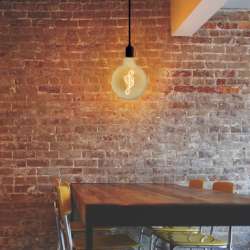 LAMPADA LED DECORATIVA GLOBO 125 AMBRATA E27 4W