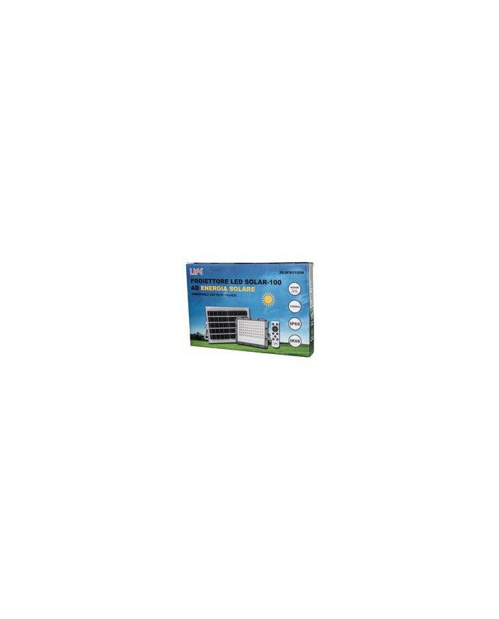 FARO A LED CON PANNELLO SOLARE 3400LM 30W 6500K