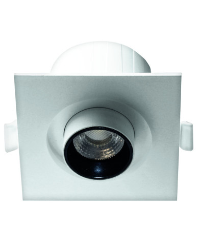 PUNTO LUCE DA INCASSO QUADRATO ESTRAIBILE 6W IP20