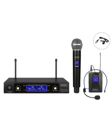 KIT RADIOMICROFONO 614MHZ  E LAVALIER 606MHZ