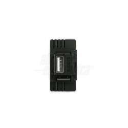 CARICATORE USB-A 15W 1 PORTA 5V 3A DA INCASSO NERO