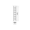 STRISCIA LED 24V 12W/M IP65 5MT RGB SMD3535