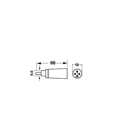 ADATTATORE XLR DA SPINA 3 POLI A SPINA RCA