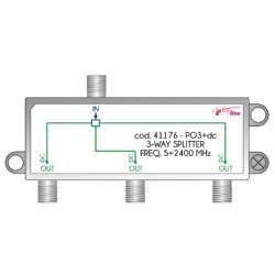 PARTITORE A 3 VIE CON PASSAGGIO CC